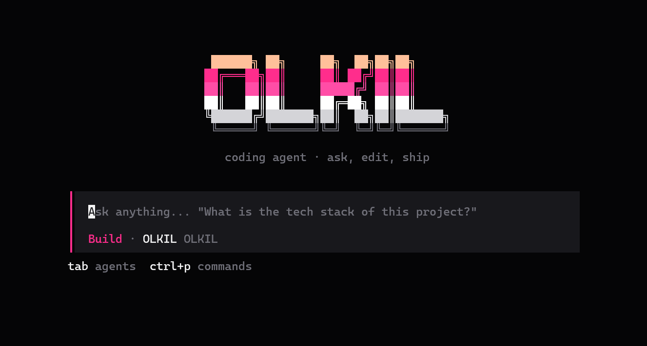 OLKIL CLI in PowerShell — ask, edit, and ship from the terminal